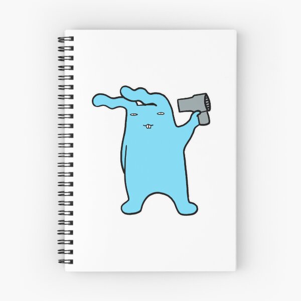 Item preview, Hair Dryer Rabbit Funny Blue Bunny Self Care Design designed and sold by PatsyOCool.
