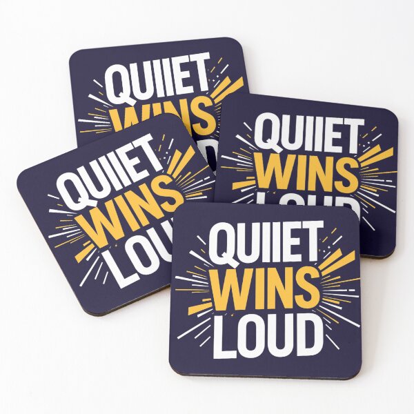 Item preview, Quiet Wins Loud. Motivational Quote Typography. Powerful Mindset Design designed and sold by Aarvya Fashion Club ( A.F.C ).
