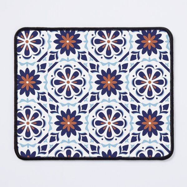 Item preview, Mediterranean Escape Terracotta Tile Pattern | Boho Chic Majolica Art designed and sold by ElineStudio.