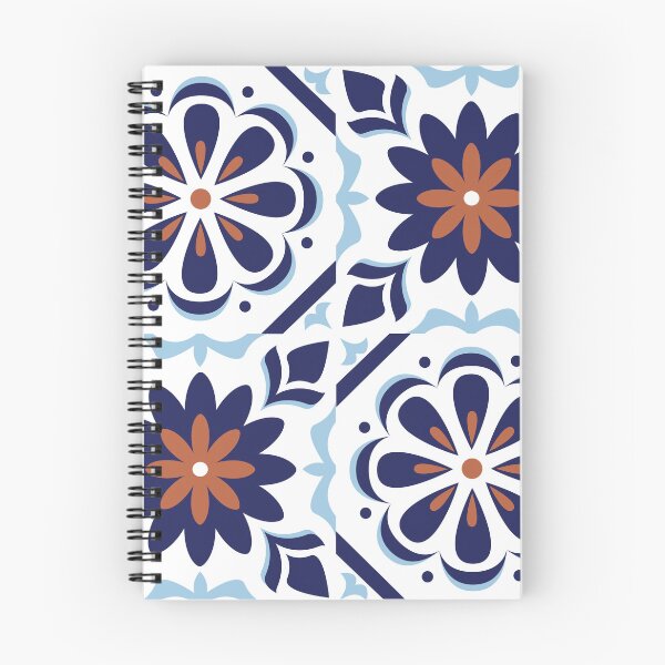 Item preview, Mediterranean Escape Terracotta Tile Pattern | Boho Chic Majolica Art designed and sold by ElineStudio.