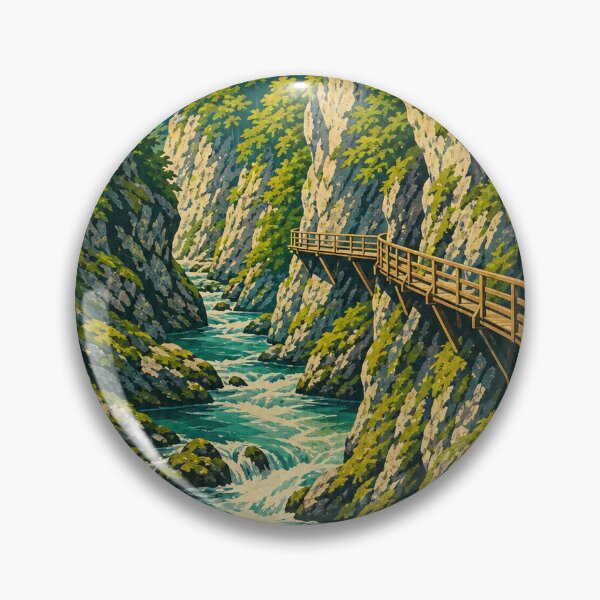 Item preview, Vintgar Slovenia Retro Outdoors Art designed and sold by VisualArtsOasis.