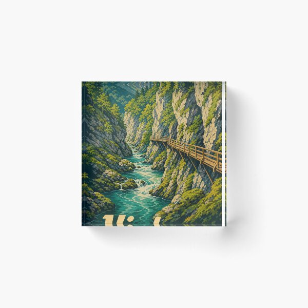 Item preview, Vintgar Slovenia Retro Outdoors Art designed and sold by VisualArtsOasis.
