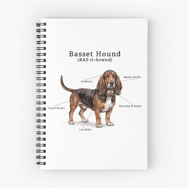 Item preview, Basset Hound Illustration in Color designed and sold by SUP-R-Ts.
