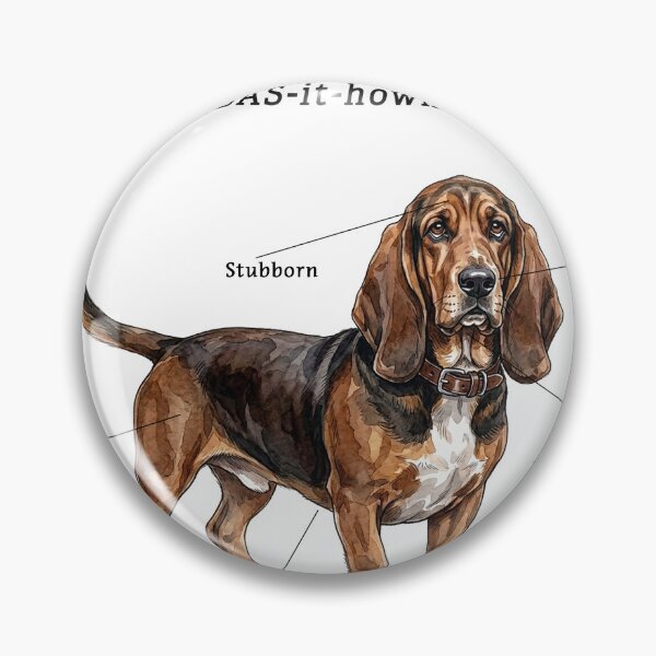 Item preview, Basset Hound Illustration in Color designed and sold by SUP-R-Ts.