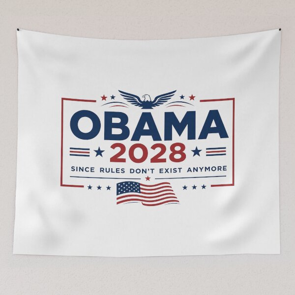 Item preview, Obama 2028, Since Rules Dont Exist Anymore, Retro Political Satire, Sarcastic Election designed and sold by Cchotlan.