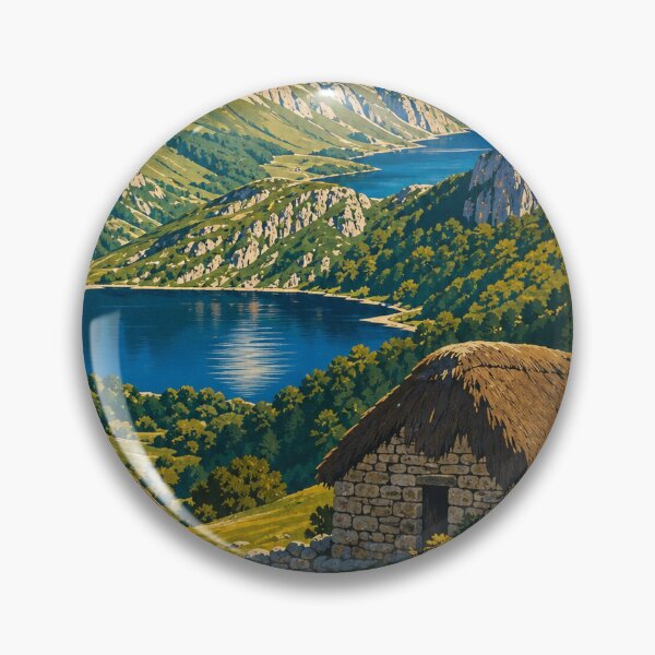 Item preview, Somiedo Spain Retro Outdoors Art designed and sold by VisualArtsOasis.