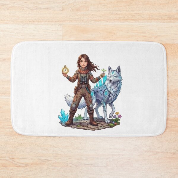 Item preview, Crystal Wolf Guardian Fantasy Explorer Maiden designed and sold by ElenMart.