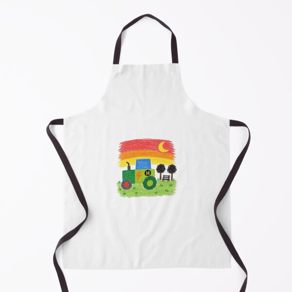 Item preview, Green Tractor Sunset Farm Crayon designed and sold by Meemana.