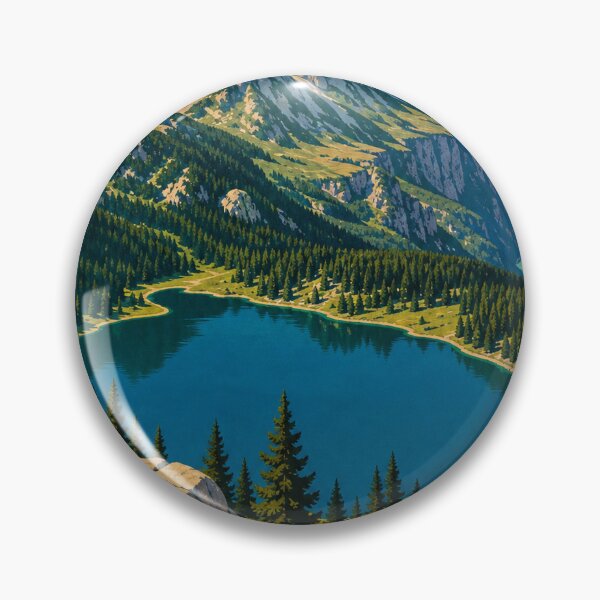 Item preview, Durmitor Montenegro Retro Outdoors Art designed and sold by VisualArtsOasis.