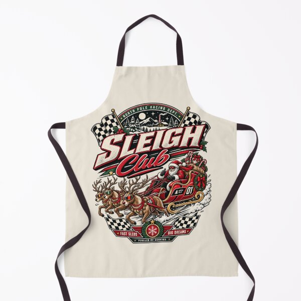 Item preview, Sleigh Club – Vintage Christmas Racing Badge designed and sold by warlistop.