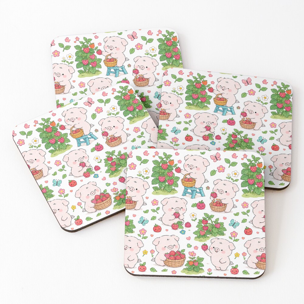Item preview, Coasters (Set of 4) designed and sold by SoftBerryStudio.