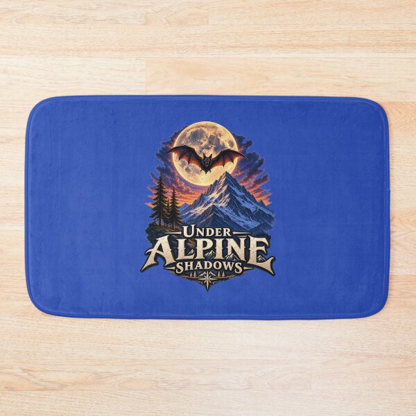 Item preview, Under Alpine Shadows – Bat Beneath the Full Moon designed and sold by Alpine-Ink.