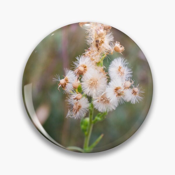 Item preview, Close-Up of White Fluffy Flower Against Blurry Green Background designed and sold by Nmallia.