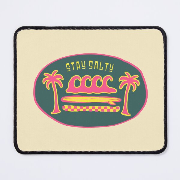 Item preview, Stay Salty Retro Surf Oval Badge Design designed and sold by NUSA NIPA.