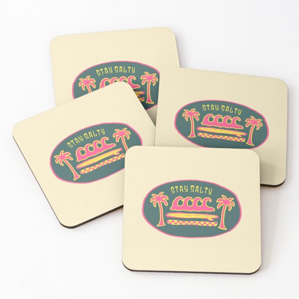 Artikelvorschau, Stay Salty Retro Surf Oval Badge Design entworfen und verkauft von NUSA NIPA.