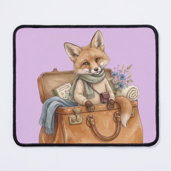 Item preview, The Little Fox in the Giant Travel Bag designed and sold by ImageryLoom.