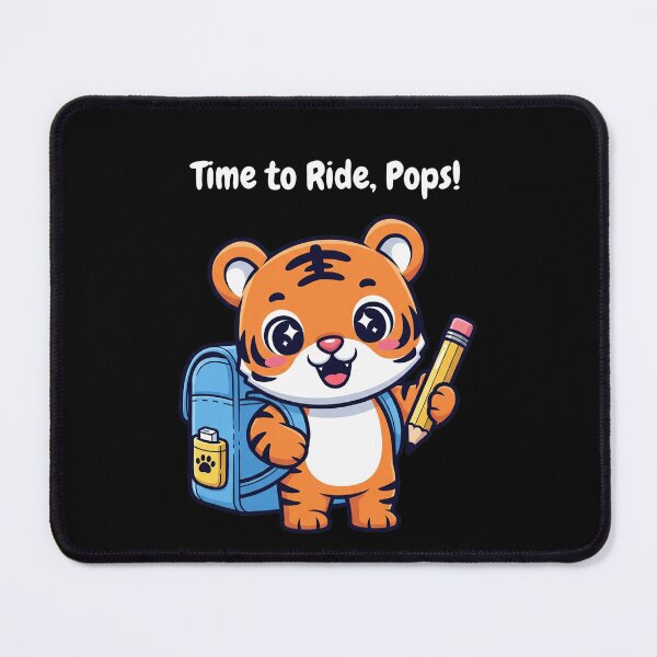 Item preview, Time to Ride Pops Cute Tiger Elementary School Design designed and sold by PGRprint.