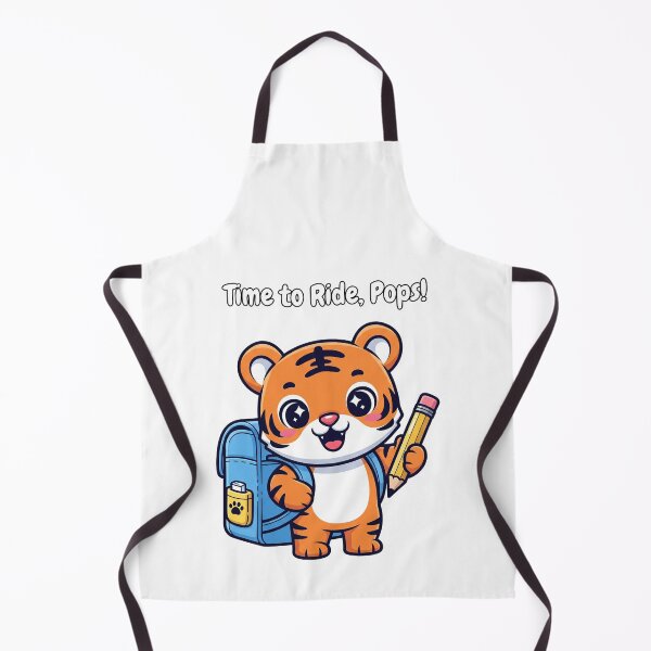 Item preview, Time to Ride Pops Cute Tiger Elementary School Design designed and sold by PGRprint.