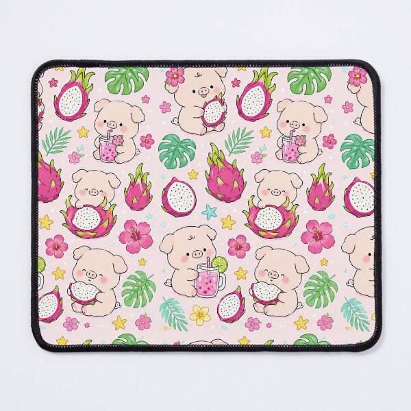 Item preview, Piggy Dragon Fruit Pattern designed and sold by Soft Berry Studio.