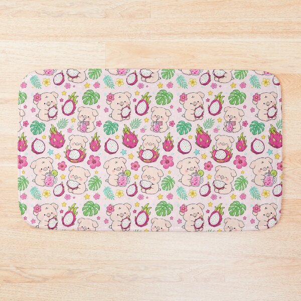 Item preview, Piggy Dragon Fruit Pattern designed and sold by Soft Berry Studio.