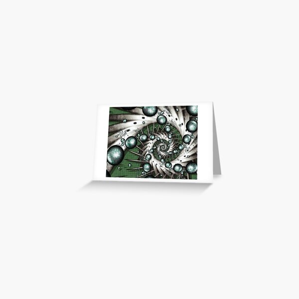 Centrifuge, fractal, spiral Greeting Card