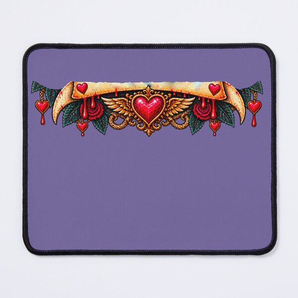 Item preview, DARK LOVE ❤️ - MONSTER ROMANCE COLLETION - SKELETON LOVE - WINGED JEWELED HEART BLOOD RED ROSES & HEART LOCKETS v3 designed and sold by WheelieGdArt.