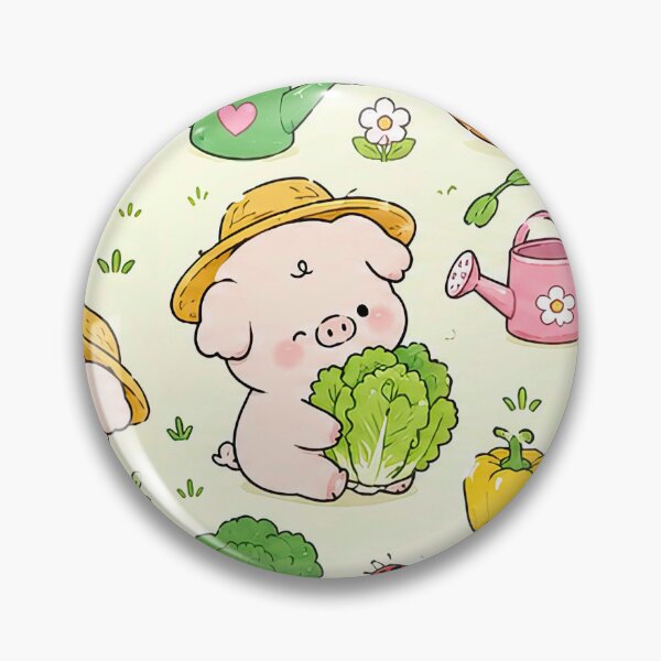 Item preview, Piggy Veggie Harvest Pattern designed and sold by Soft Berry Studio.