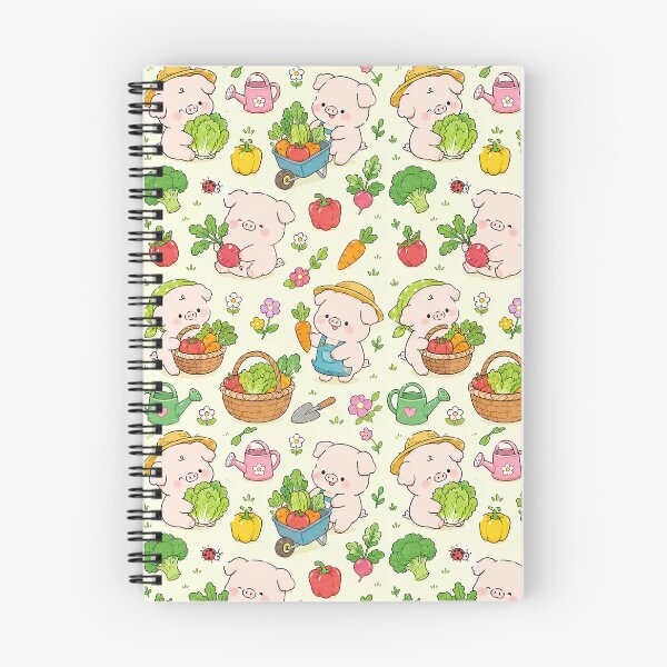 Item preview, Piggy Veggie Harvest Pattern designed and sold by Soft Berry Studio.