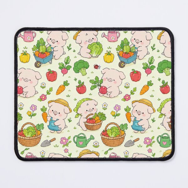 Item preview, Piggy Veggie Harvest Pattern designed and sold by Soft Berry Studio.