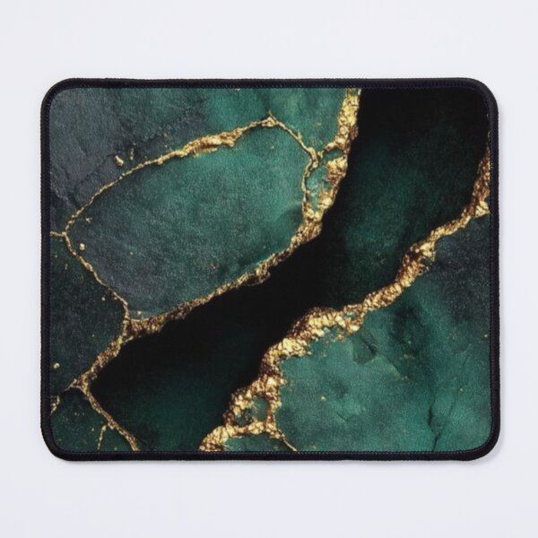 Item preview, Green and Gold Marble  designed and sold by ZedColors.