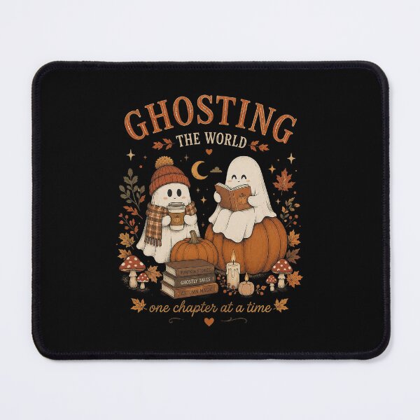Item preview, Ghosting the World One Chapter at a Time, Bookish Ghost Halloween Reading Gift designed and sold by Quiajia.