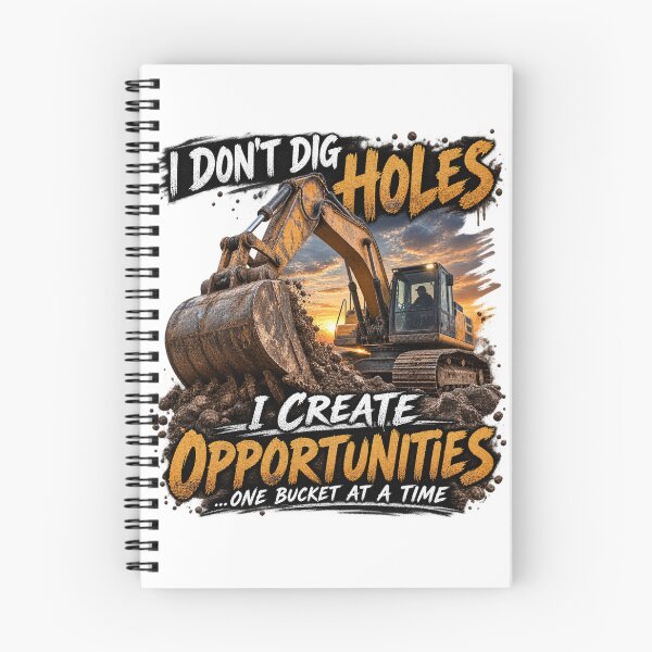 Item preview, I Don’t Dig Holes — I Create Opportunities | Excavator Operator designed and sold by MJ3in1.
