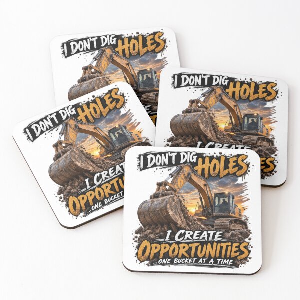 Item preview, I Don’t Dig Holes — I Create Opportunities | Excavator Operator designed and sold by MJ3in1.