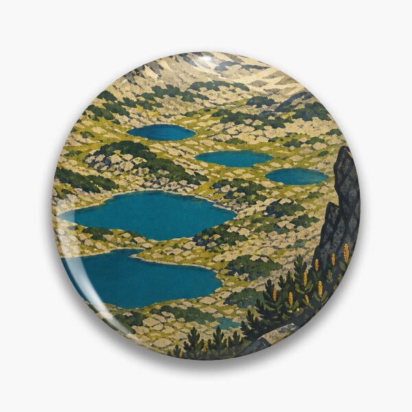 Item preview, Retezat Romania Retro Outdoors Art designed and sold by VisualArtsOasis.