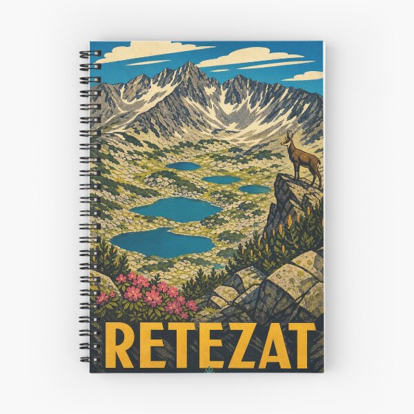 Item preview, Retezat Romania Retro Outdoors Art designed and sold by VisualArtsOasis.