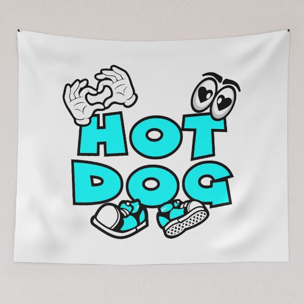 Item preview, HOT DOG  - FOOD  Comic Character Bold Urban designed and sold by NFTWords.