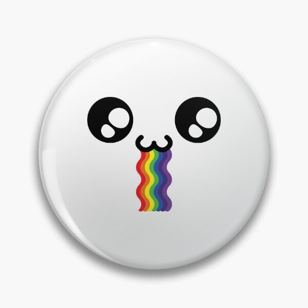 Item preview, Cute kawaii owo wavy drooling rainbow face designed and sold by BlushyPrint.