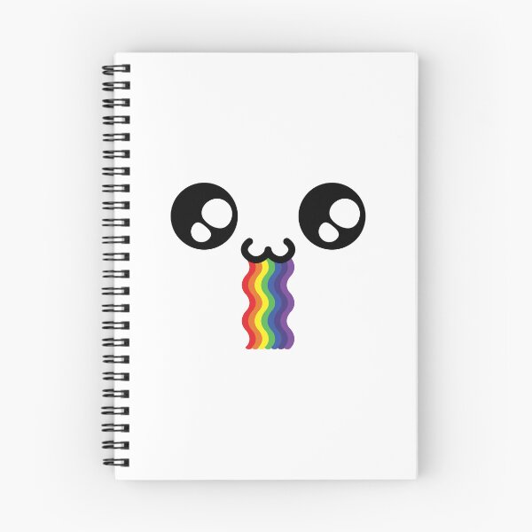 Item preview, Cute kawaii owo wavy drooling rainbow face designed and sold by BlushyPrint.