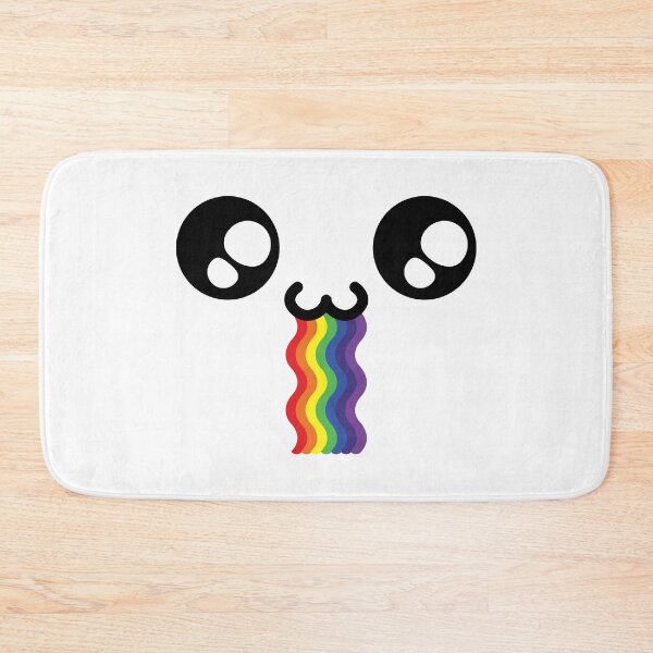 Item preview, Cute kawaii owo wavy drooling rainbow face designed and sold by BlushyPrint.