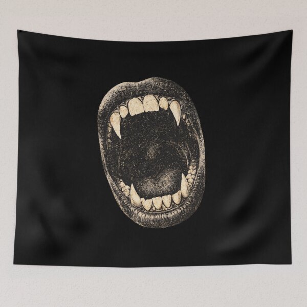 Item preview, Vampire Fangs Mouth Retro Gothic Halloween Gift designed and sold by Artycom.
