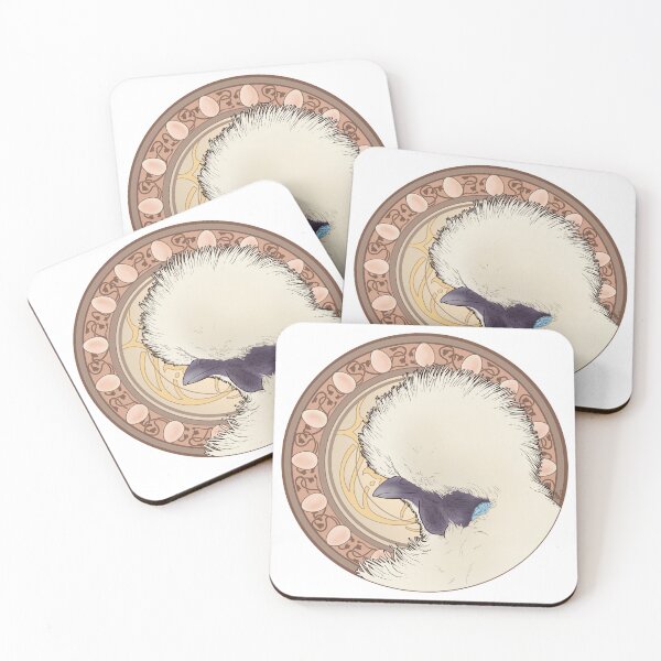 Item preview, Art Nouveau Silkie Chicken designed and sold by TwinSabersArt.