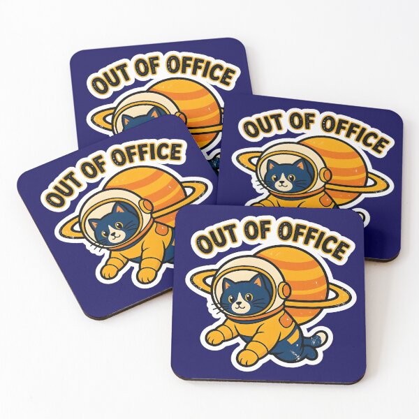 Item preview, Out of Office Space Cat Astronaut designed and sold by Herodestroyer.