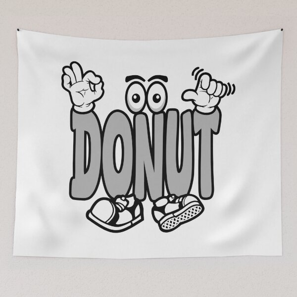 Item preview, DONUT - FOOD Grafitti Character Bold Retro designed and sold by NFTWords.