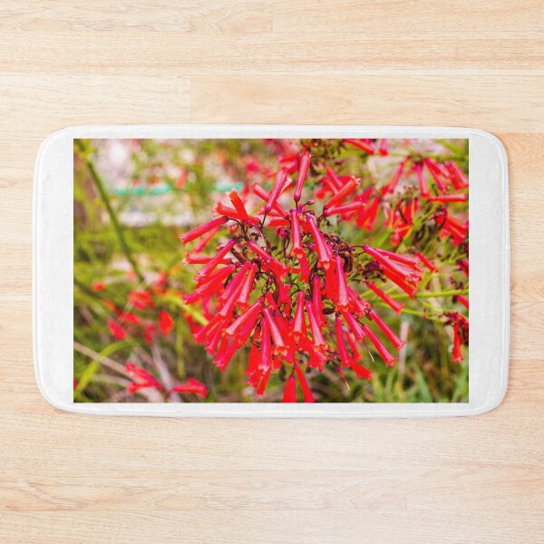 Item preview, Vibrant Red Flower Cluster in a Garden Setting designed and sold by Nmallia.