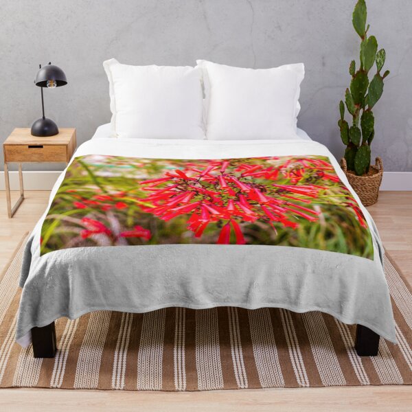 Item preview, Vibrant Red Flower Cluster in a Garden Setting designed and sold by Nmallia.