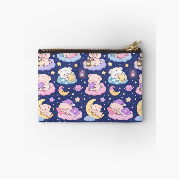Item preview, Piggy Dreamy Night Pattern designed and sold by Soft Berry Studio.