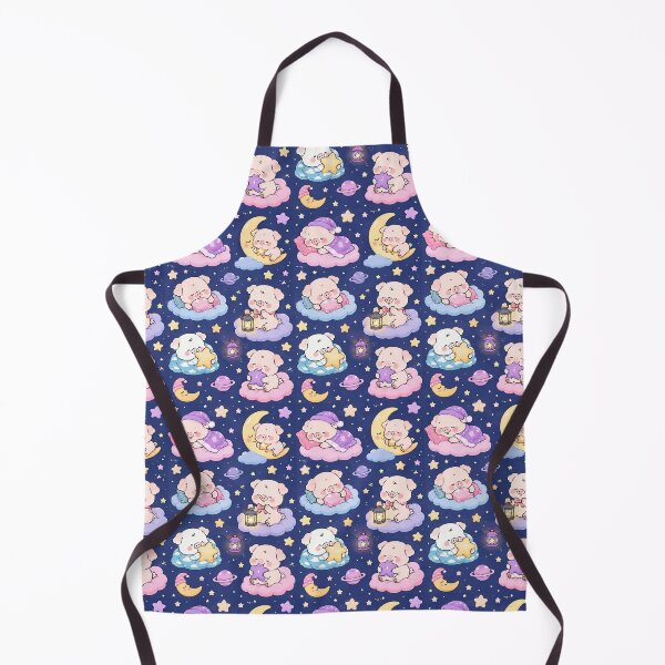 Item preview, Piggy Dreamy Night Pattern designed and sold by Soft Berry Studio.