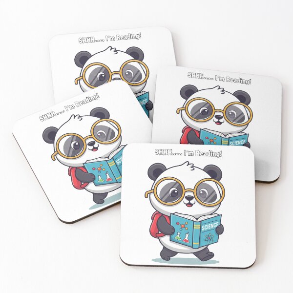 Item preview, Shhh.... I’m Reading Cute Panda Science Book Design designed and sold by PGRprint.