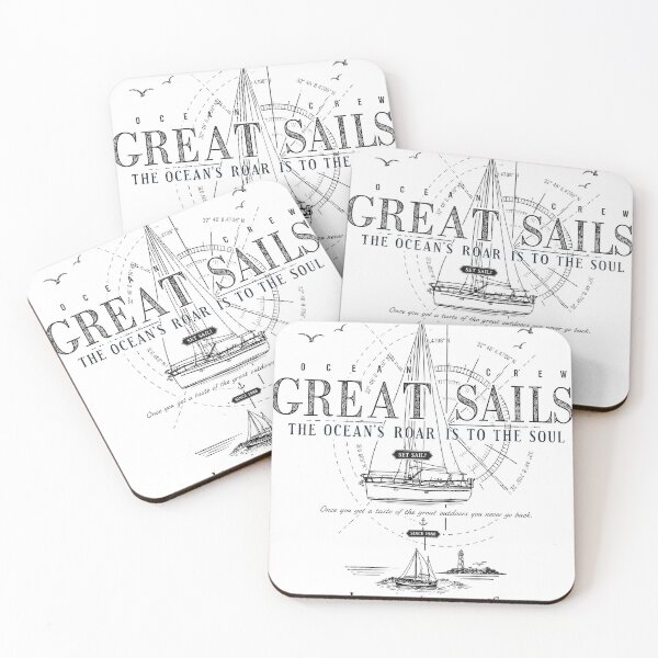 Item preview, Great Sails Ocean Crew Sailing Vintage Artwork designed and sold by cameleon style.