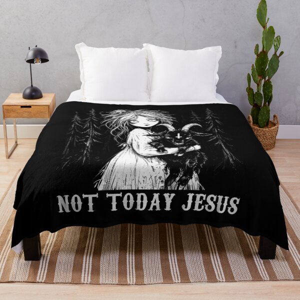 Item preview, Not Today Jesus Horror Gothic designed and sold by Hedoraxe.